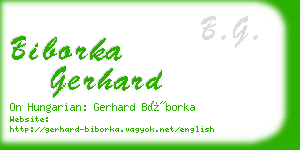 biborka gerhard business card